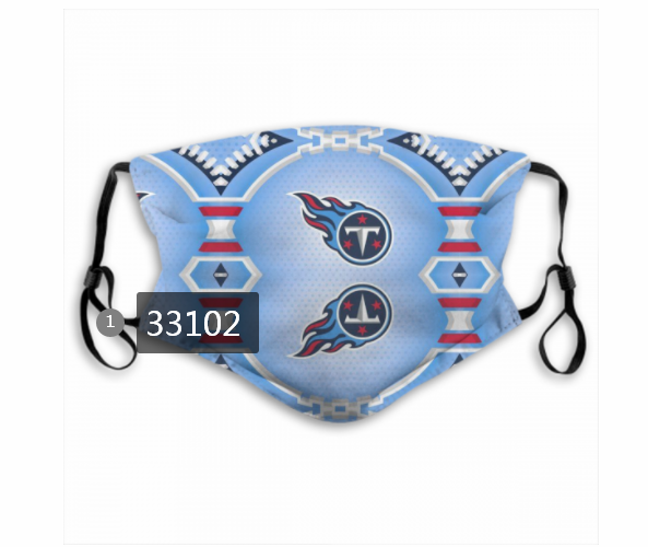 New 2021 NFL Tennessee Titans #8 Dust mask with filter->nfl dust mask->Sports Accessory